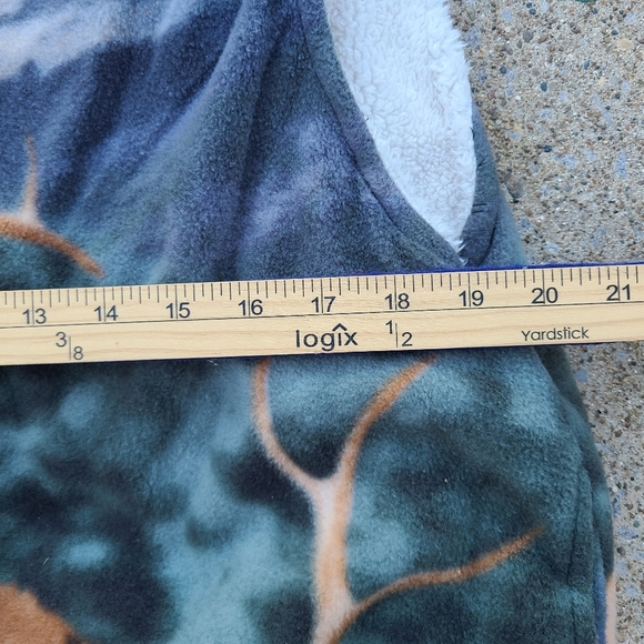 vintage elk print fleece vest - Picture 4 of 5